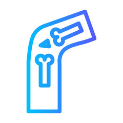 knee gradient icon