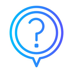 question mark gradient icon