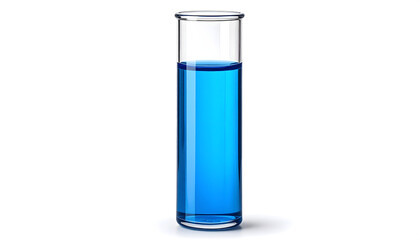 Test Tube of Bright Blue Copper Sulfate Solution
