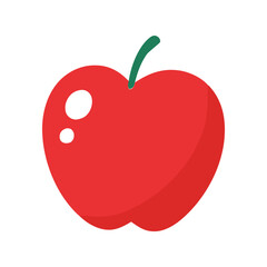 red apple vector illustration