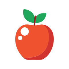 red apple vector illustration