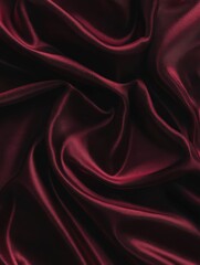 Obraz premium Dark crimson ruby burgundy wine maroon red black abstract background. Rich deep gradient. Velvet satin fabric. Luxury elegant premium aesthetic