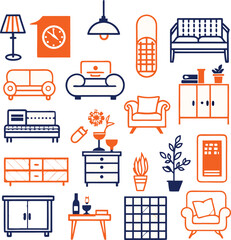 some logo and furniture icon design 