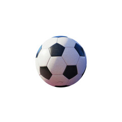 Obraz premium Soccer ball image for sports equipment and recreation concepts black and white classic ball design object shot