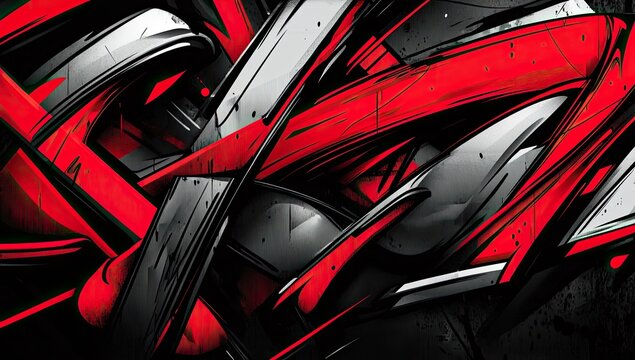 Abstract graffiti art design