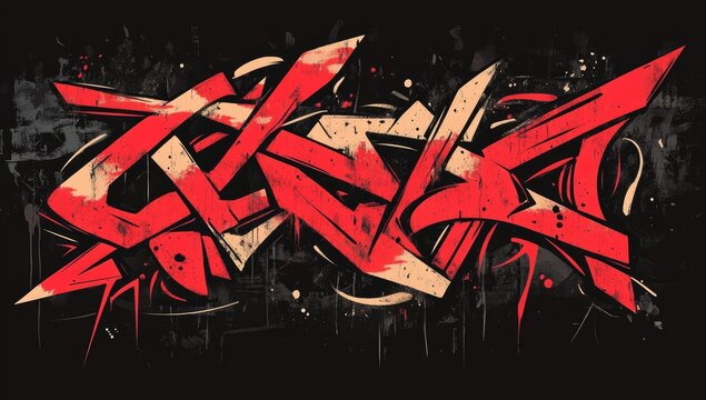 Abstract Graffiti Art Design