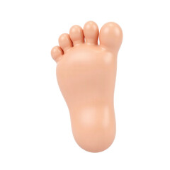 Isolated Cartoon Human Foot on transparent Background
