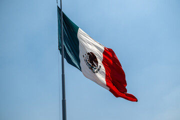 Mexican flag seen on pole 
