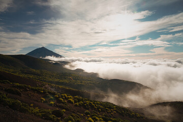 Cloud Inversion Over Mount Teide in Tenerife