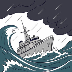 fishing boat in the sea