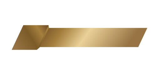  luxury ribbon text box blank gold element, golden ribbon element design.