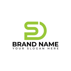 SD DS Logo design Concept vector art illustration