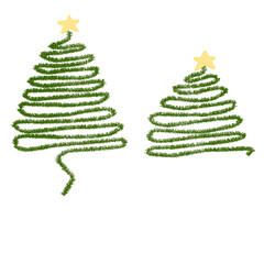 illustration of Christmas tree. Made in eps