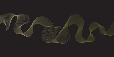 Abstract black background with multicolor wave, 3d render holographic iridescent neon curved wave in motion background, colored spiral on a dark background, gradient design element for banners.