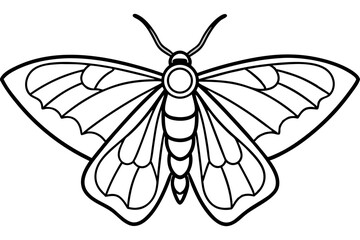 Sleek Opal Moth Vector Design