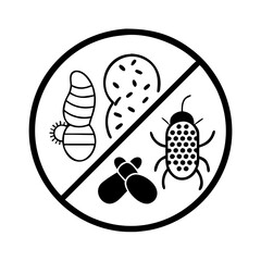 Allergen alert icon illustrating the most common types of food allergies silhouette icon