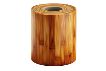 A beautifully crafted bamboo container representing sustainability and natural elegance in on transparent background