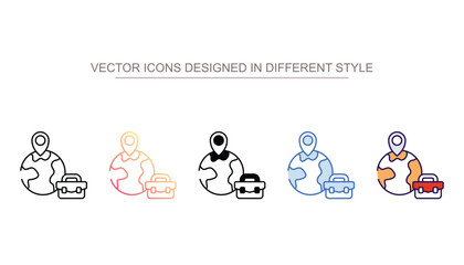 Fototapeta premium Traveling icon design with white background stock illustration