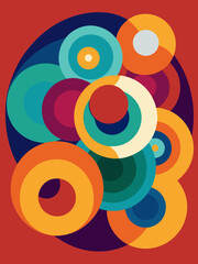 Abstract vibrant vector background wallpaper