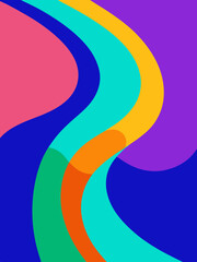 Abstract vibrant vector background wallpaper