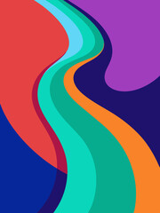 Abstract vibrant vector background wallpaper