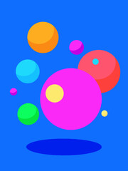 Abstract vibrant vector background wallpaper