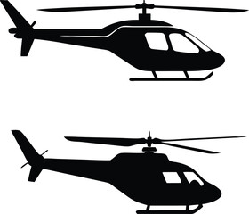 military helicopter silhouettes