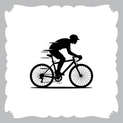 Vintage bicycle vector illustration with retro style isolated on white background