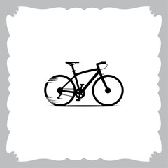 Silhouette of Man and Girl with Abstract Vintage Background Vector Illustration