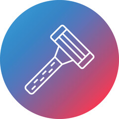 Razor Line Gradient Circle Background Icon