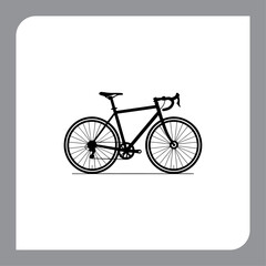 Vintage bicycle illustration with retro style on grunge background