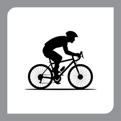 Vintage bicycle illustration with retro style on grunge background
