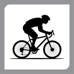 Vintage bicycle illustration with retro style on grunge background