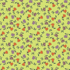Botanical Beauty: Seamless Pattern of Exotic and Colorful Flowers