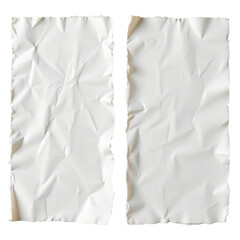 Obraz premium Crumpled White Paper Textured Background for Creative Projects, Layouts, and Artistic Designs