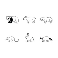 Set Of Animal Vector Design