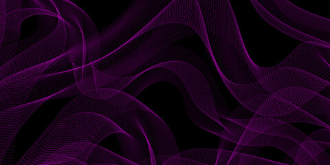 Abstract Vector color and black background