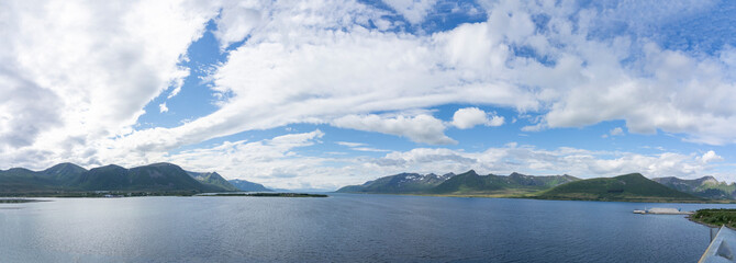 View from Risøysundet, Vesterålen Nordland, Norway