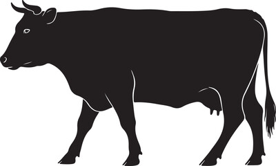 Cattle Vector Silhouette