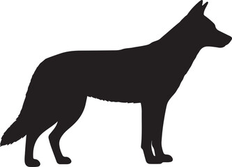 Dingo Vector Silhouette