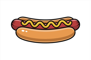 hot dog vector illustration