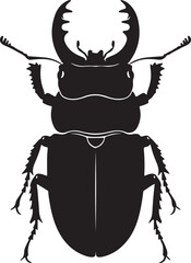 Frankenstein Beetle Vector Silhouette