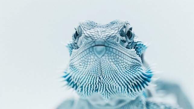 Lizard face detail closeup