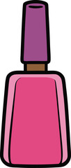 nail polish bottle icon clipart vector on transparent background