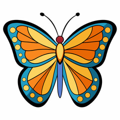 Minimal Butterfly Vector on White