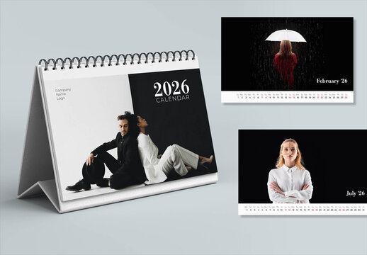 2026 Standing Desk Calendar Layout