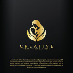 Nurturing enviroment for new mothers logo,  Parenting and Family Logo, Mother and Baby Logo vector design