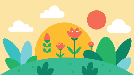 Obraz premium easter background with eggs and flowers