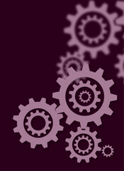 Dark Gear Mechanism Background – Abstract Industrial Technology Design.