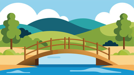 vector illustration of a rural landscape